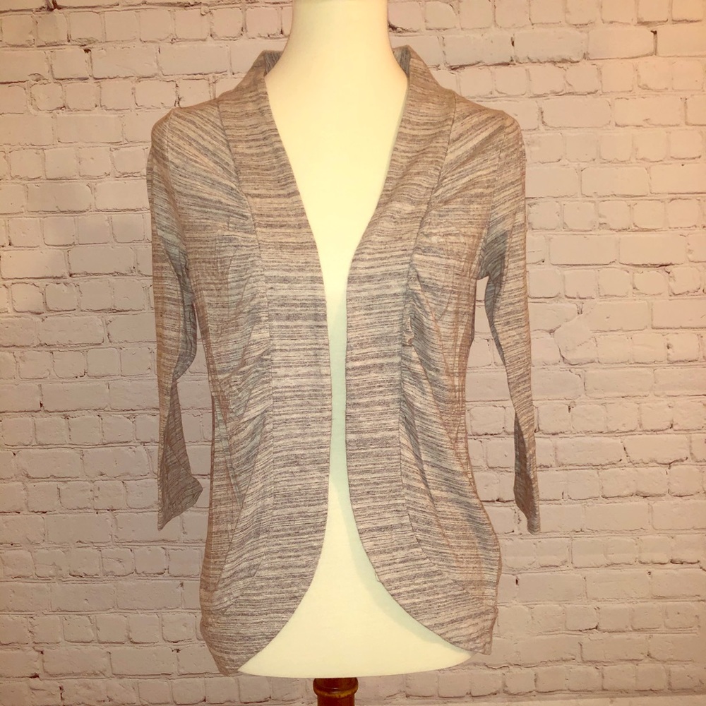 The Limited Open Front Grey Cardigan